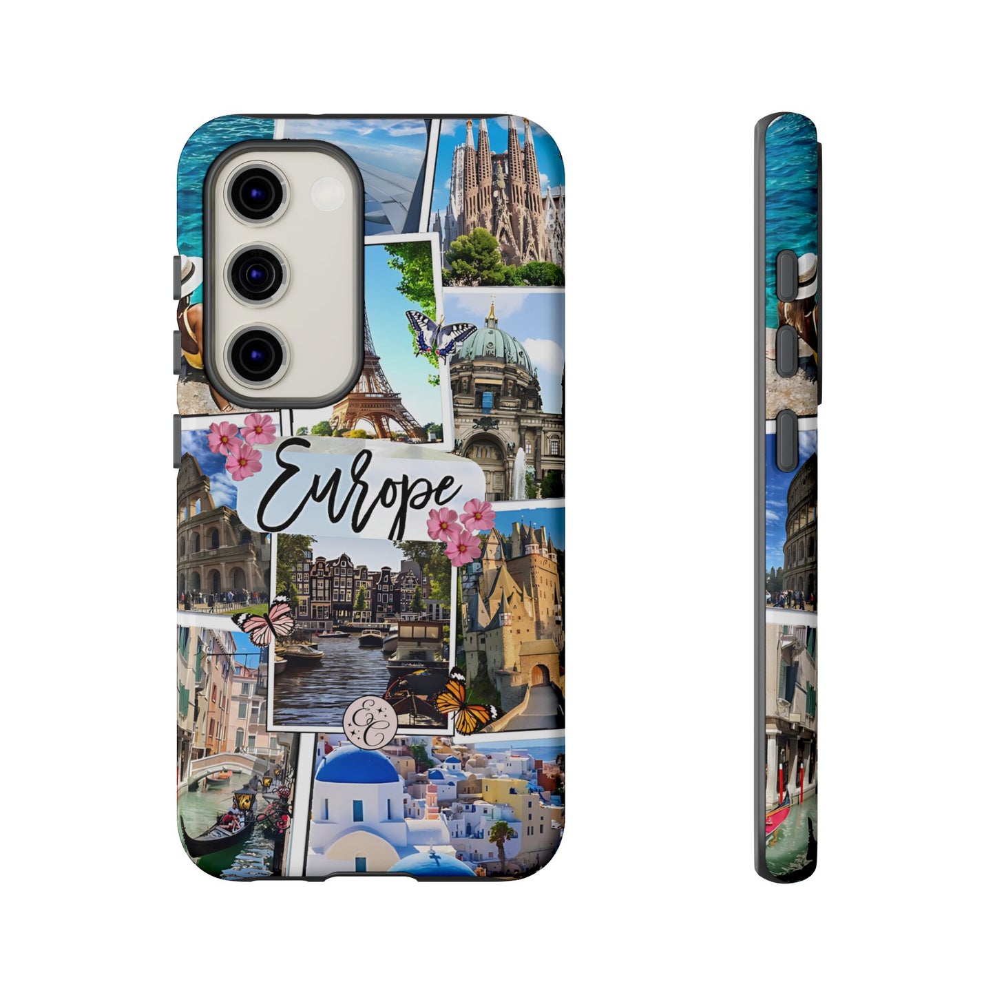 Europe Travel Collage Tough Phone Case