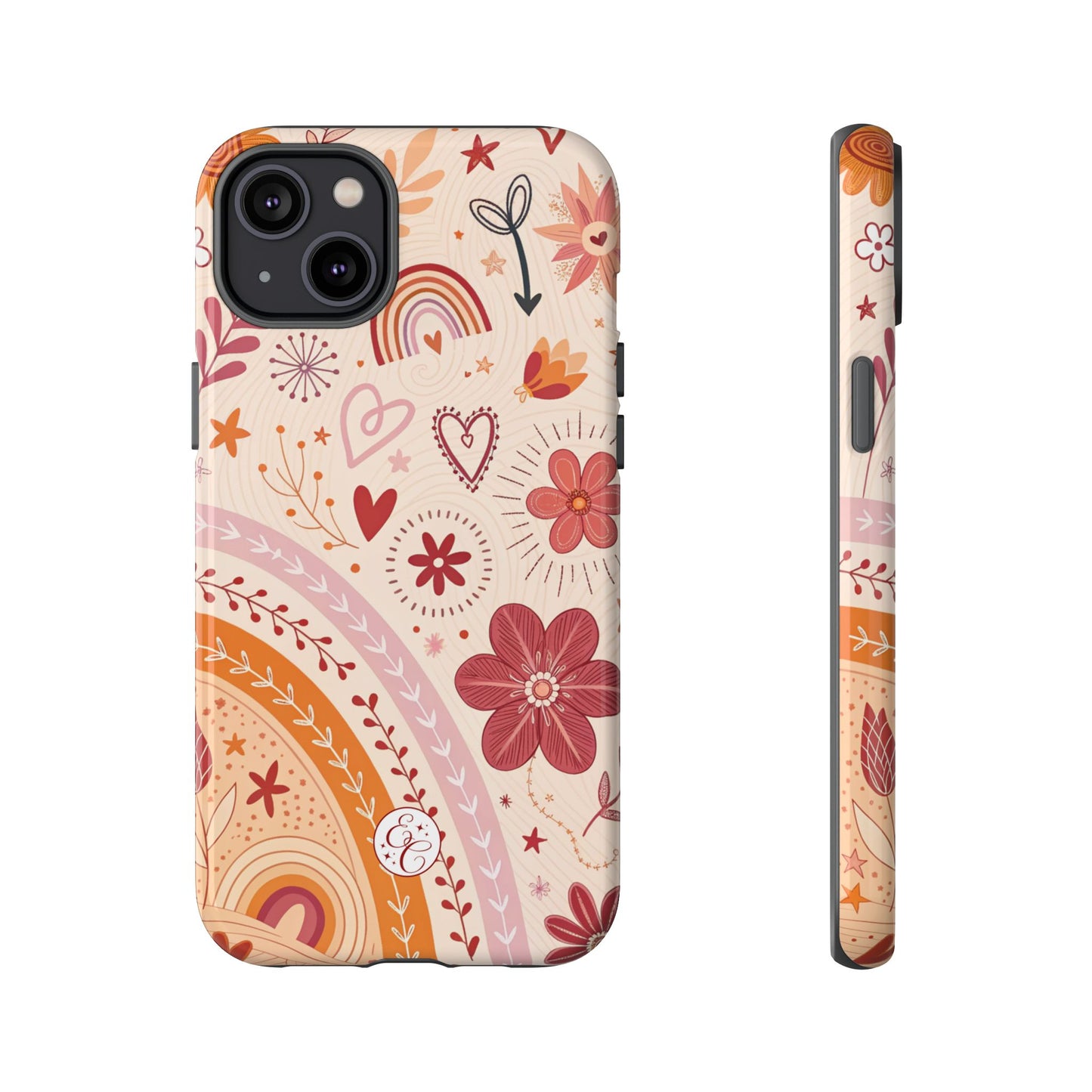Lesbian Boho Doodle Tough Phone Case