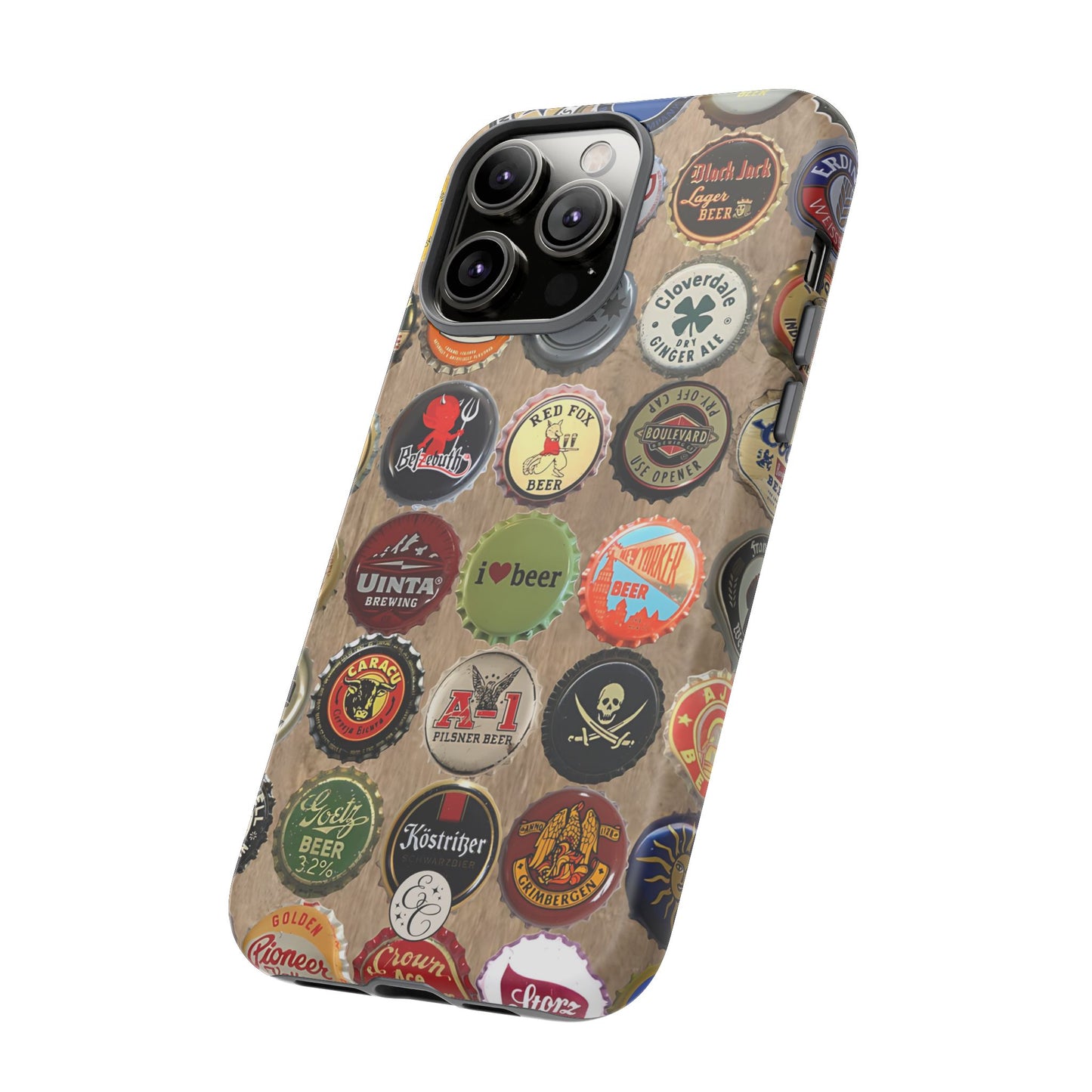 Beer Bottle Caps Tough Phone Case