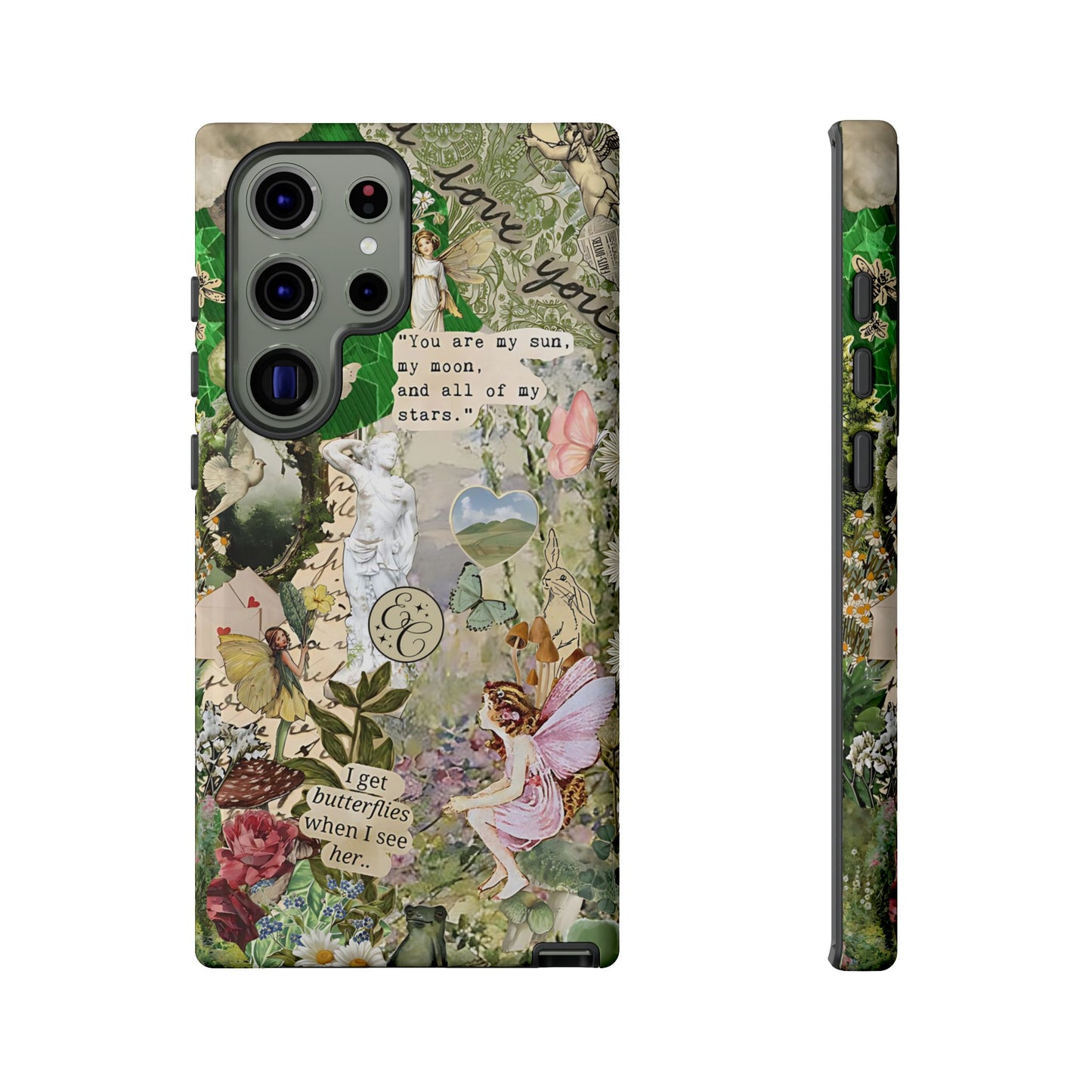 Vintage Botanical Collage Tough Phone Case