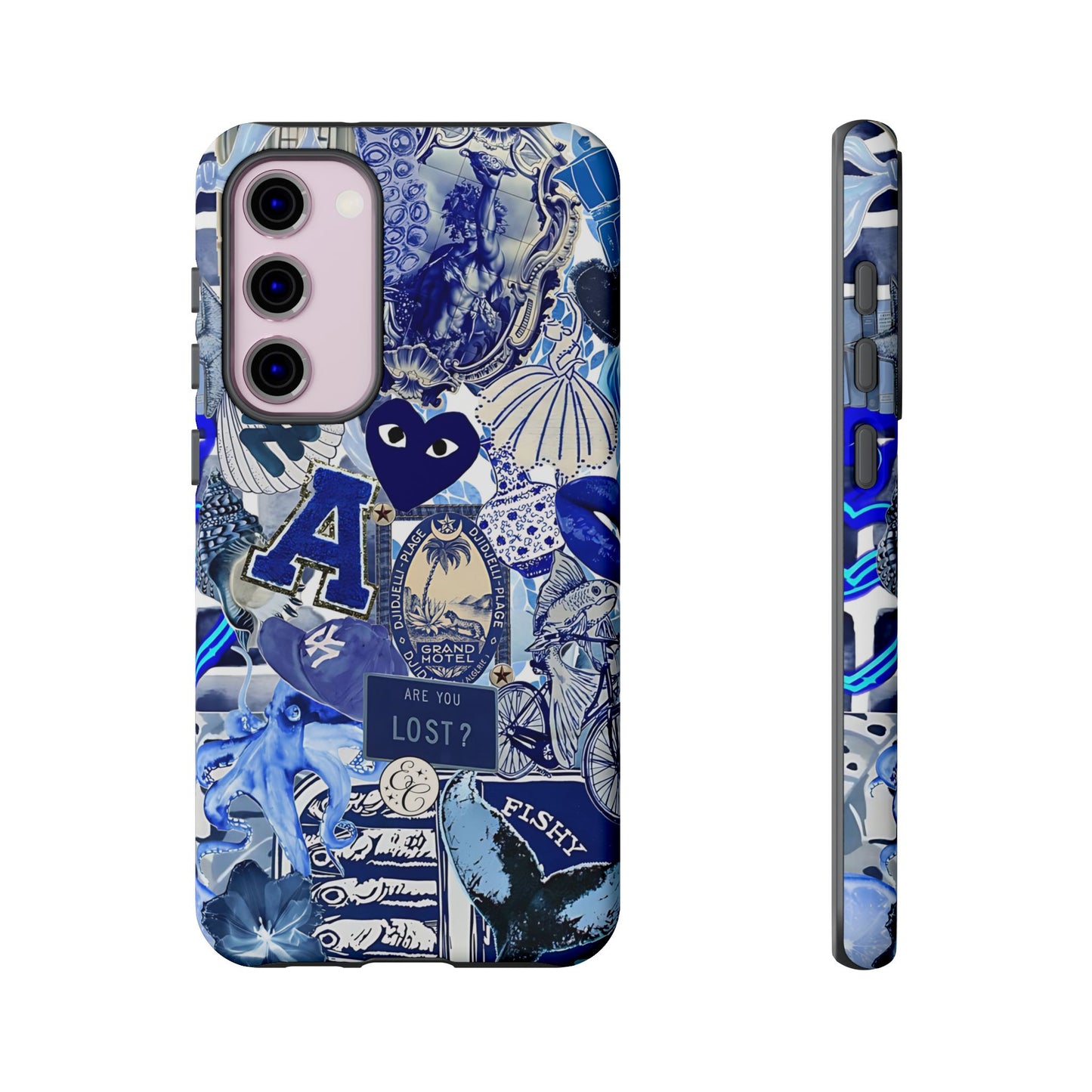 Blue Collage Tough Phone Case