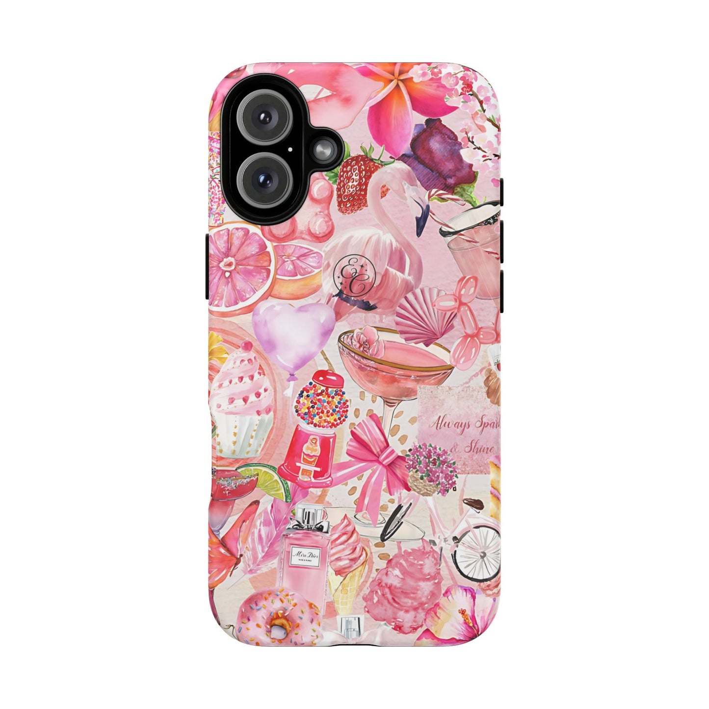 Pink Collage Tough Phone Case