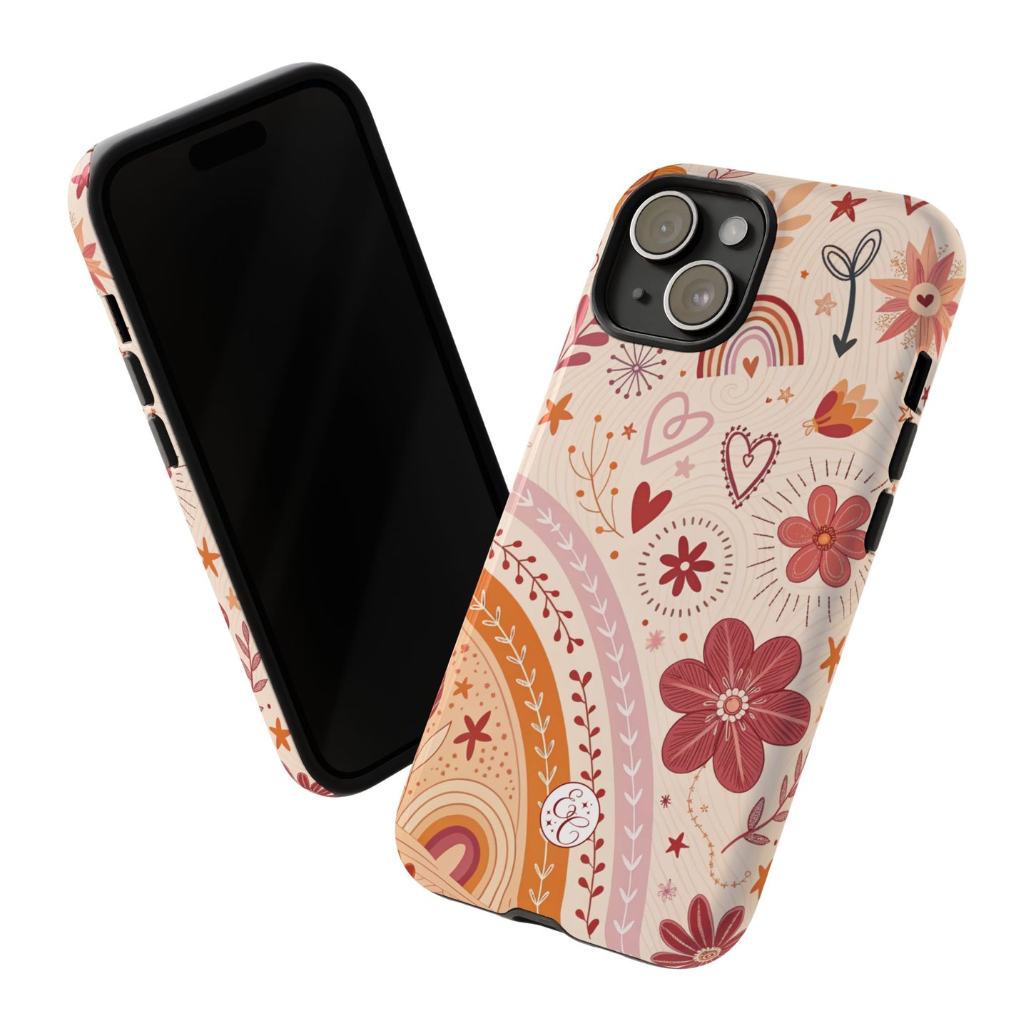 Lesbian Boho Doodle Tough Phone Case