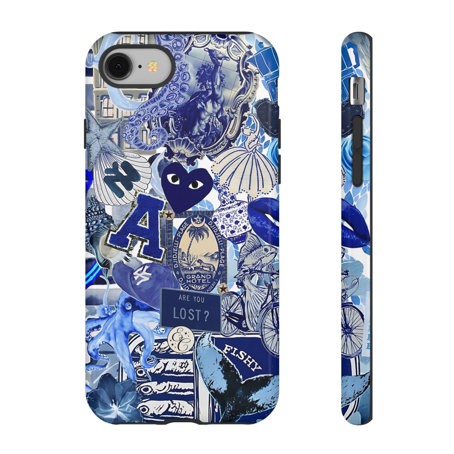 Blue Collage Tough Phone Case