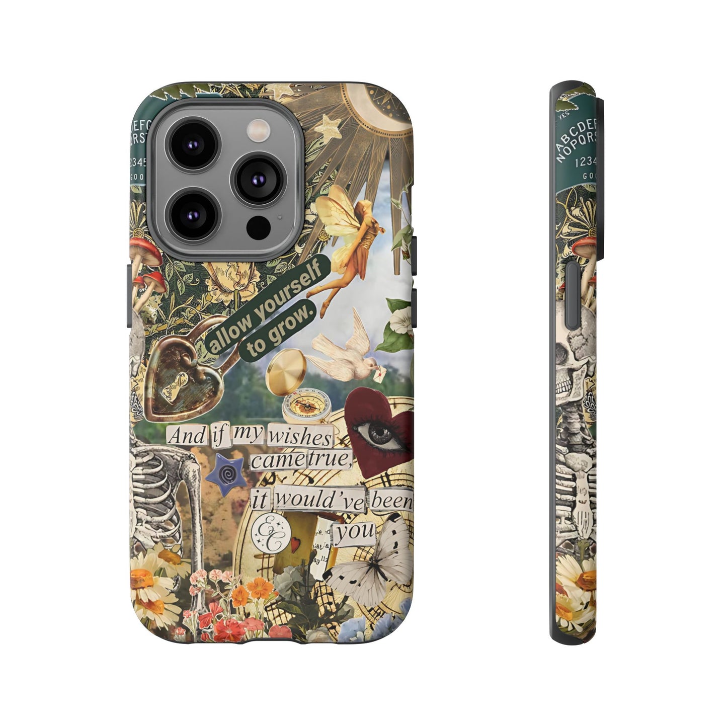 Vintage Cottage Collage Tough Phone Case