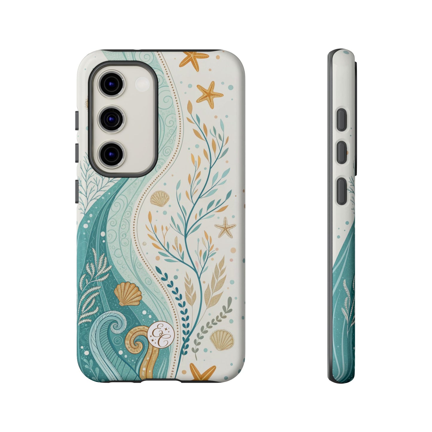 Ocean Boho Doodle Tough Phone Case