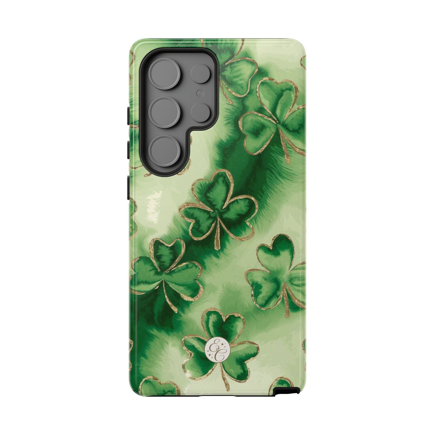 Shamrock Watercolor Pattern Tough Phone Case