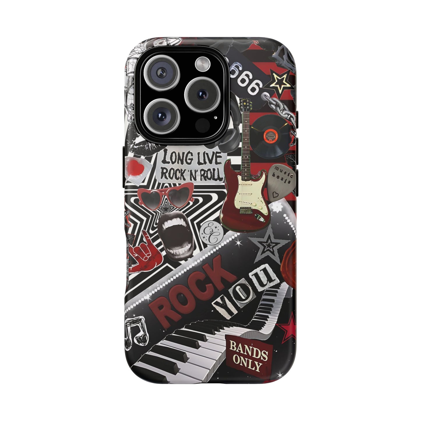 Rock and Roll Collage Tough Phone Case