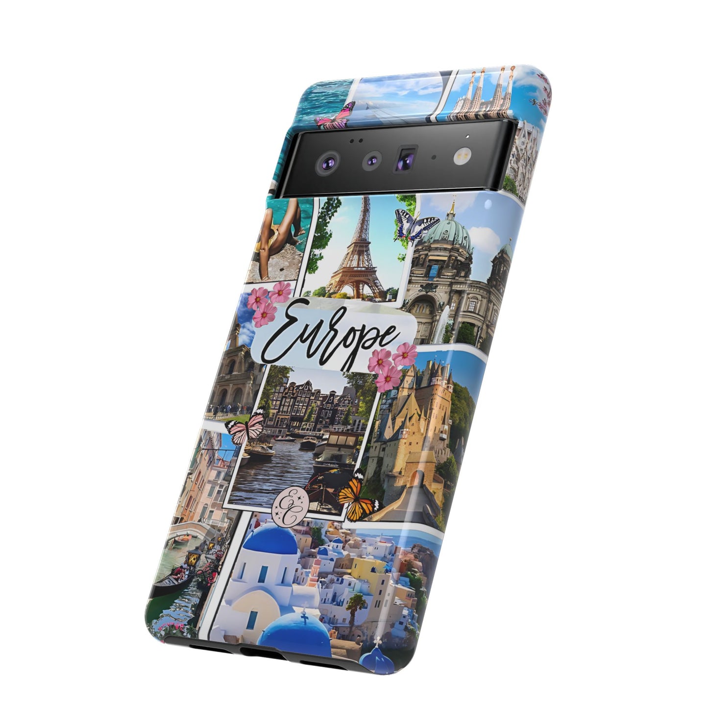 Europe Travel Collage Tough Phone Case