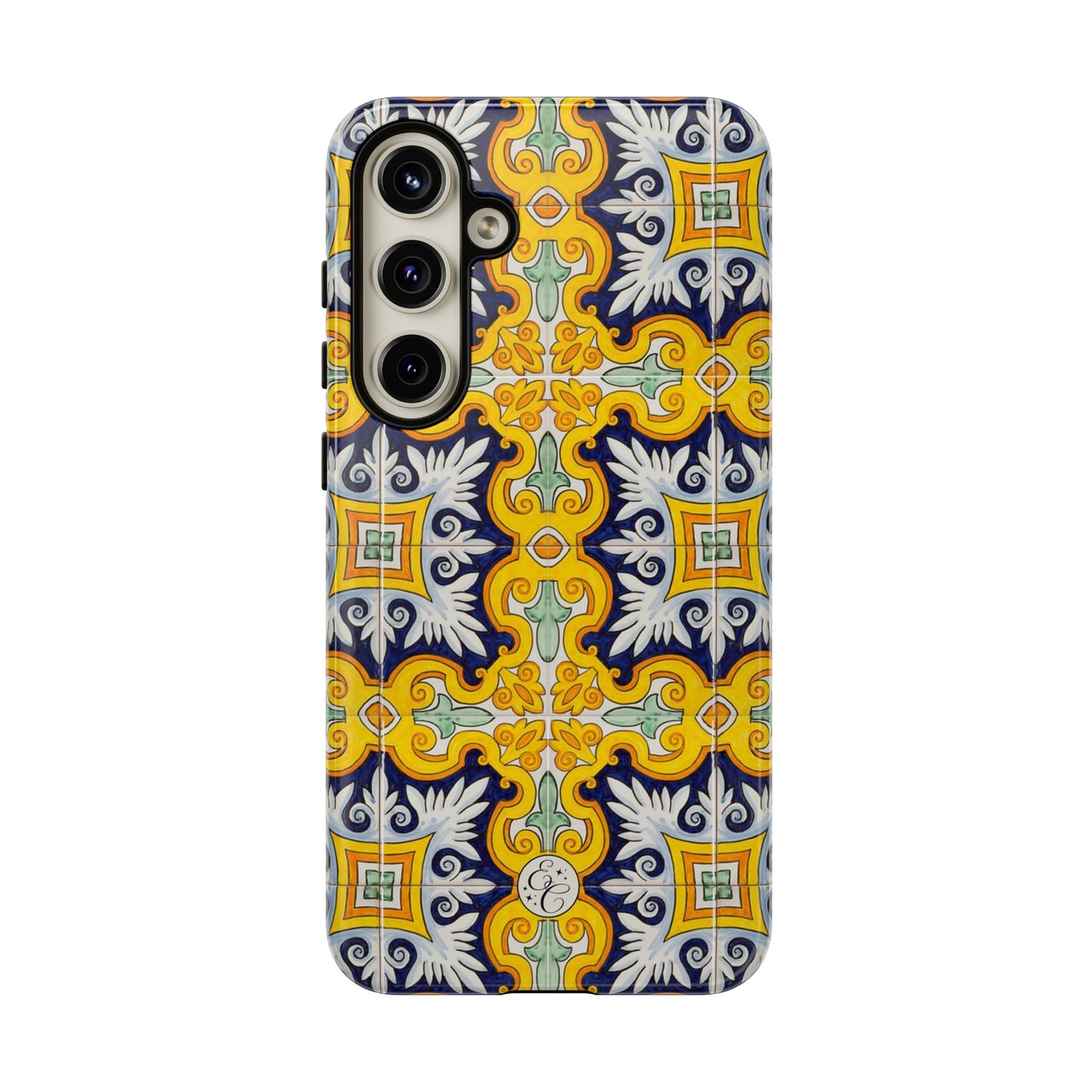 Vintage Floral Tile Tough Phone Case