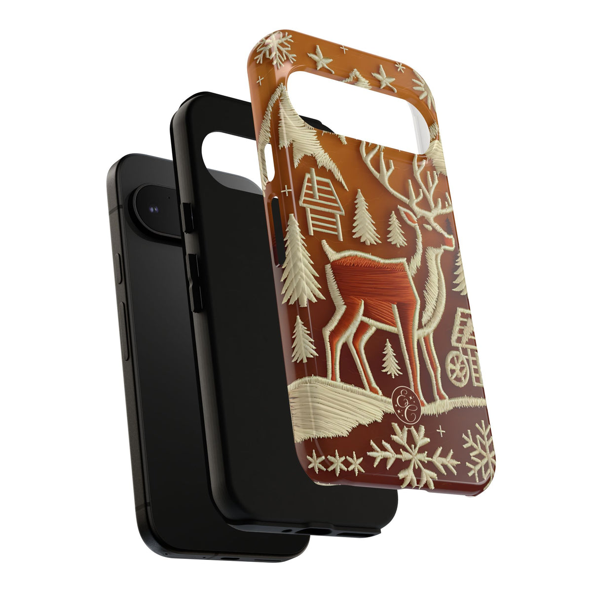 Rustic Reindeer Christmas Phone Case