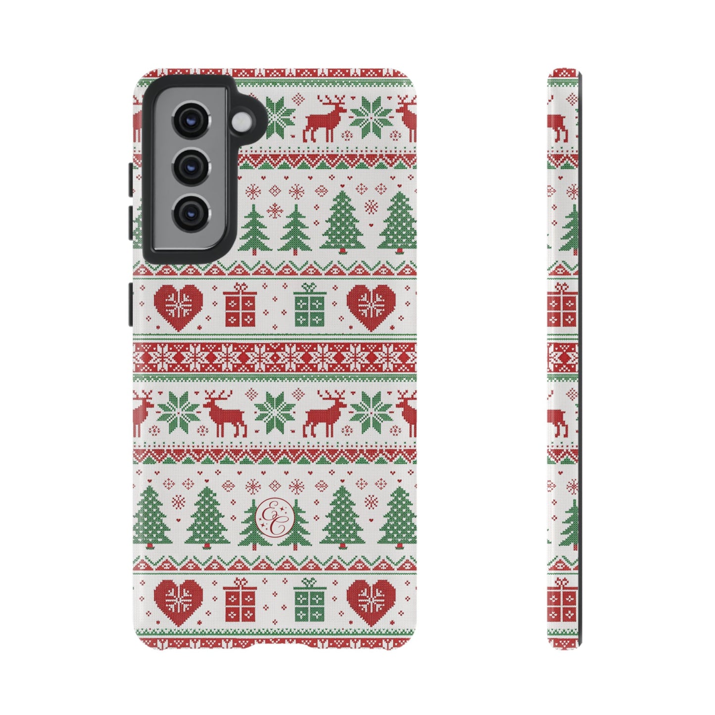 Ugly Christmas Sweater Pattern Tough Phone Case