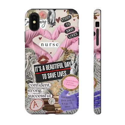 Nurse Inspirational Collage Tough Phone Case