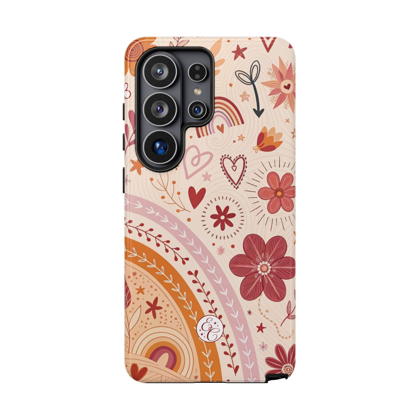 Lesbian Boho Doodle Tough Phone Case