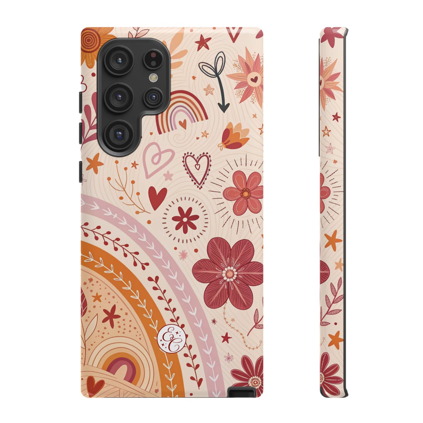 Lesbian Boho Doodle Tough Phone Case