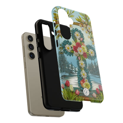 Floral Cross Tough Phone Case