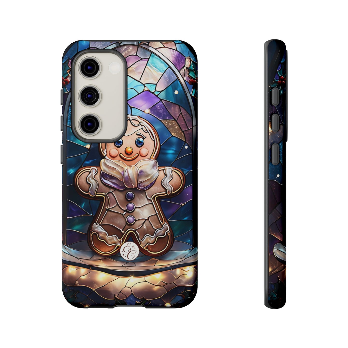 Gingerbread Man Stained Glass Tough Phone Case
