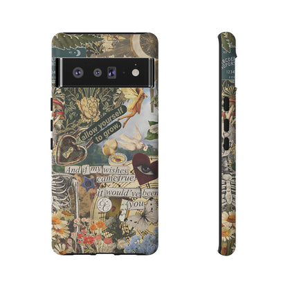 Vintage Cottage Collage Tough Phone Case