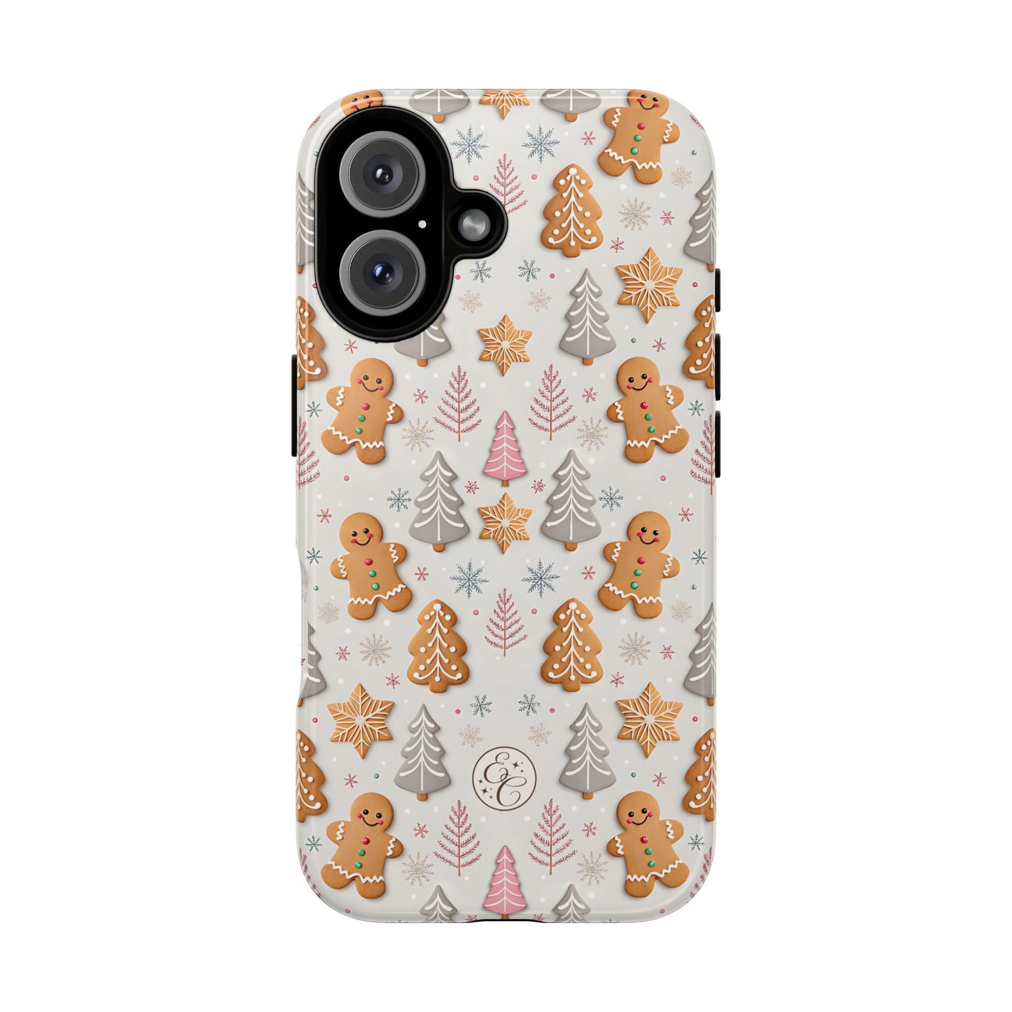 Christmas Gingerbread Man Pattern Tough Phone Case