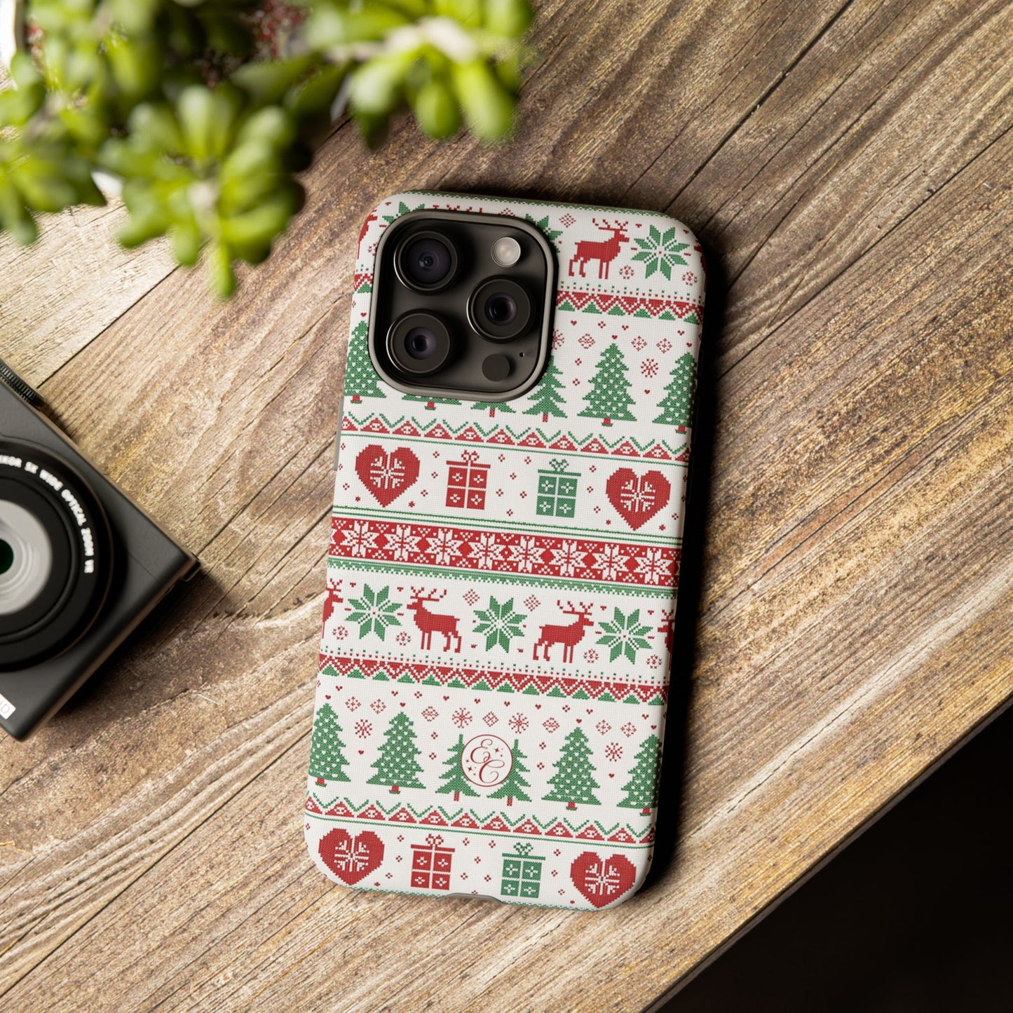 Ugly Christmas Sweater Pattern Tough Phone Case