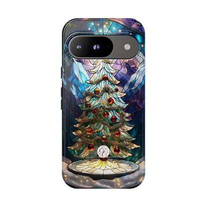 Christmas Tree Stained Glass Tough Phone Case