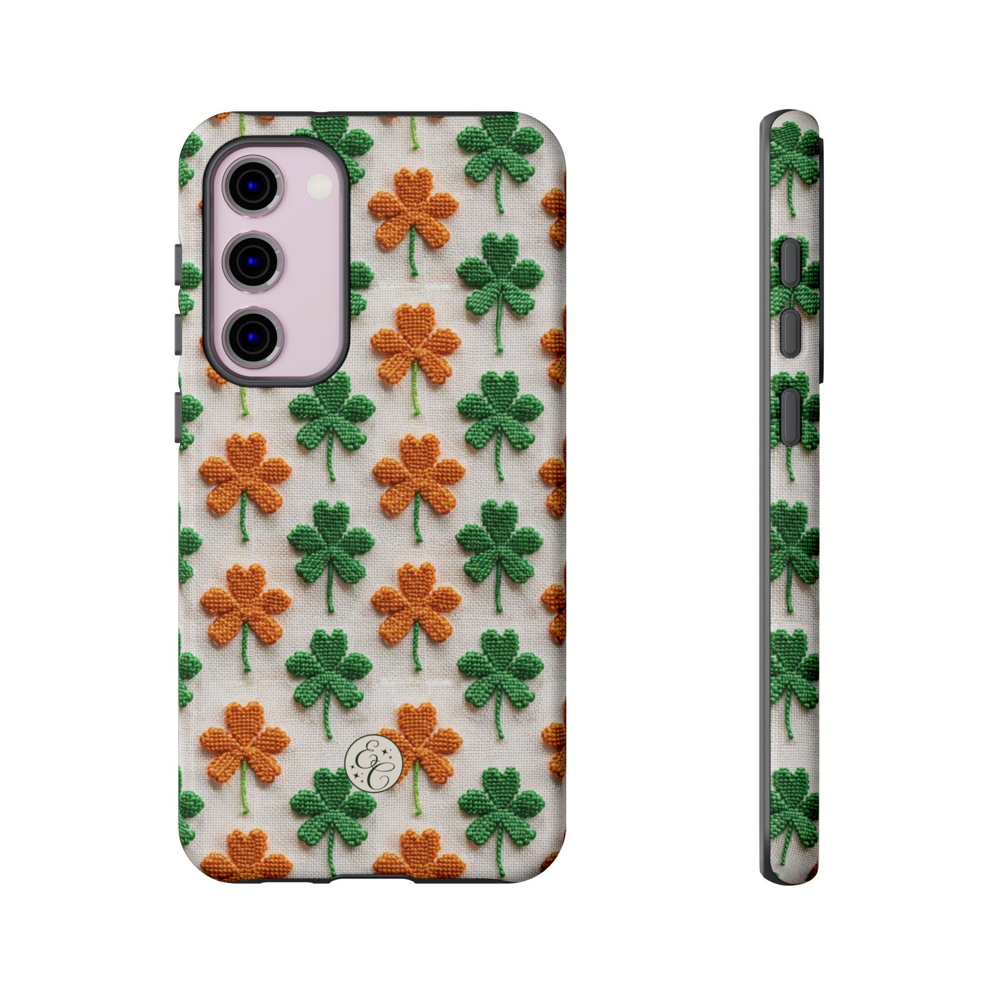Lucky Shamrock Pattern Tough Phone Case