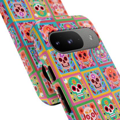 Colorful Sugar Skull Halloween Phone Case