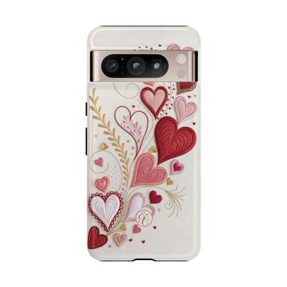 Hearts Pattern Tough Phone Case