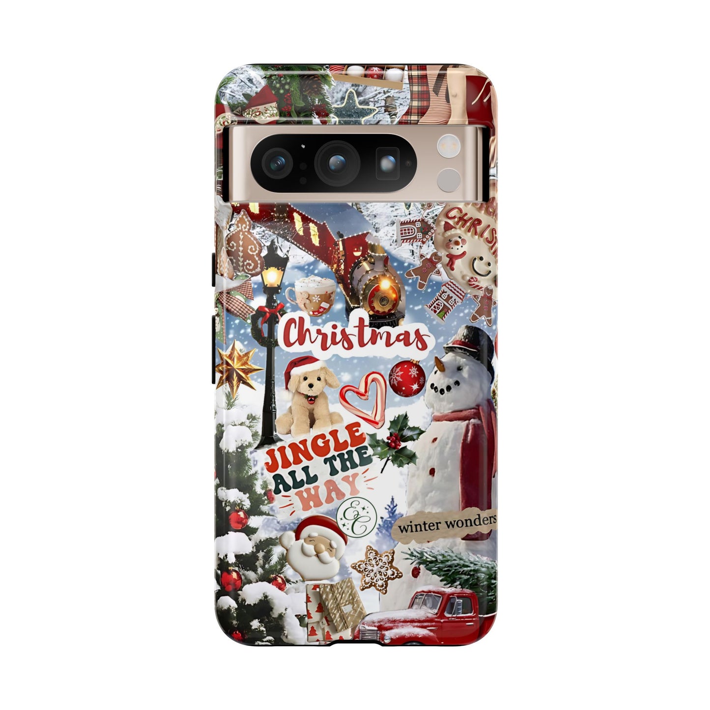 Christmas Holiday Collage Tough Phone Case