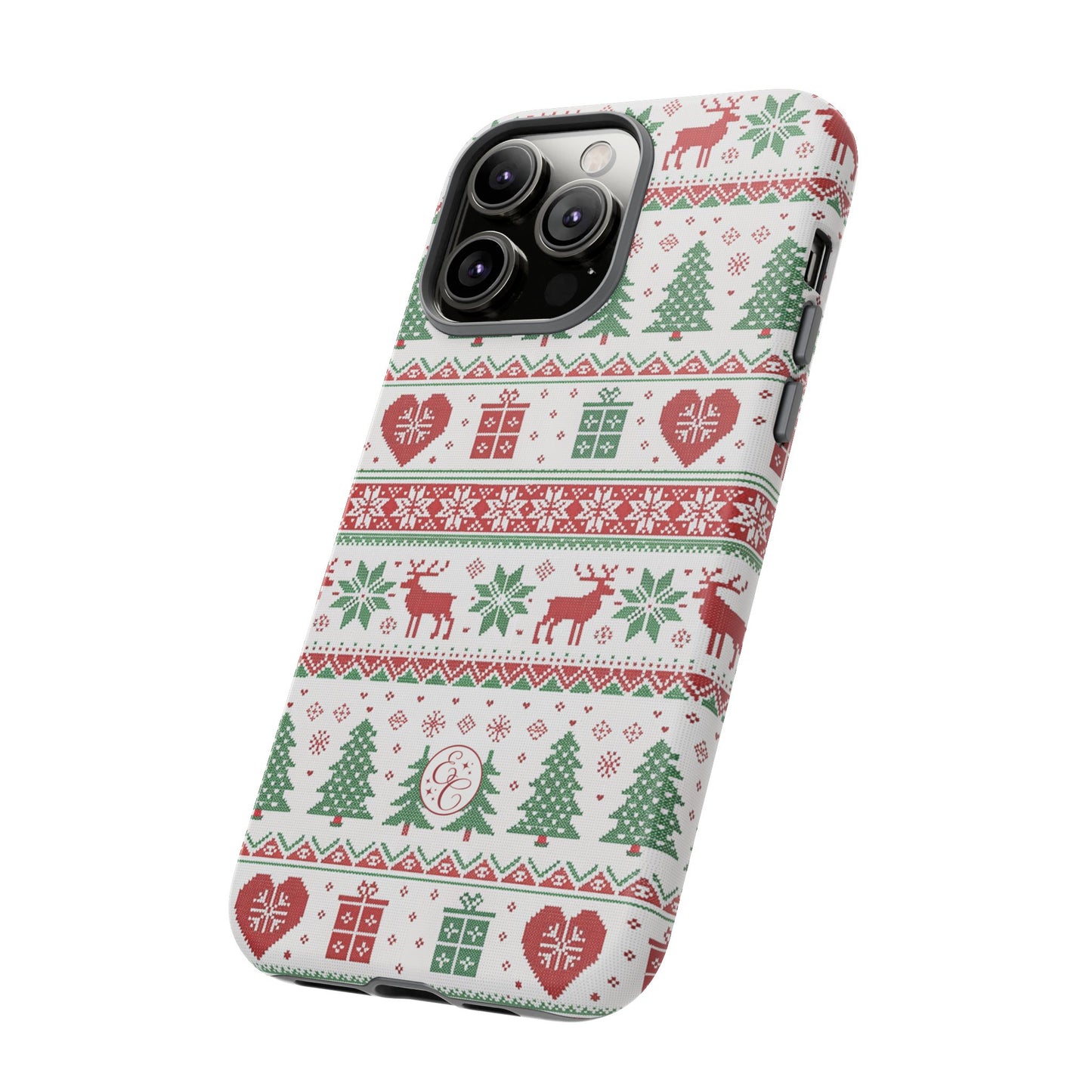 Ugly Christmas Sweater Pattern Tough Phone Case