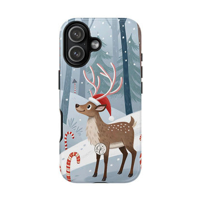 Reindeer in Winter Wonderland Tough Phone Case