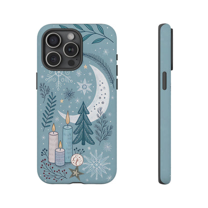 Winter Moon & Candles Tough Phone Case