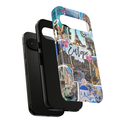 Europe Travel Collage Tough Phone Case