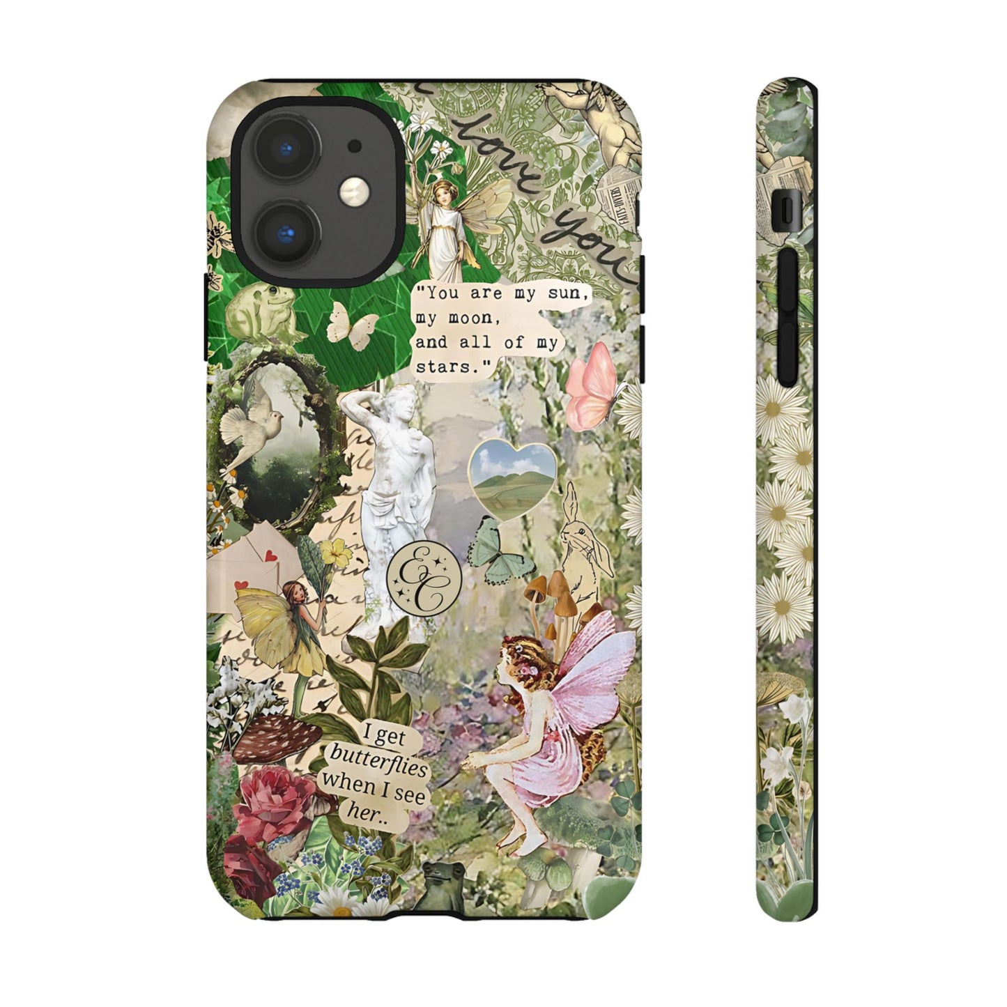 Vintage Botanical Collage Tough Phone Case