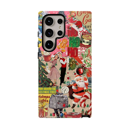 Vintage Christmas Collage Tough Phone Case