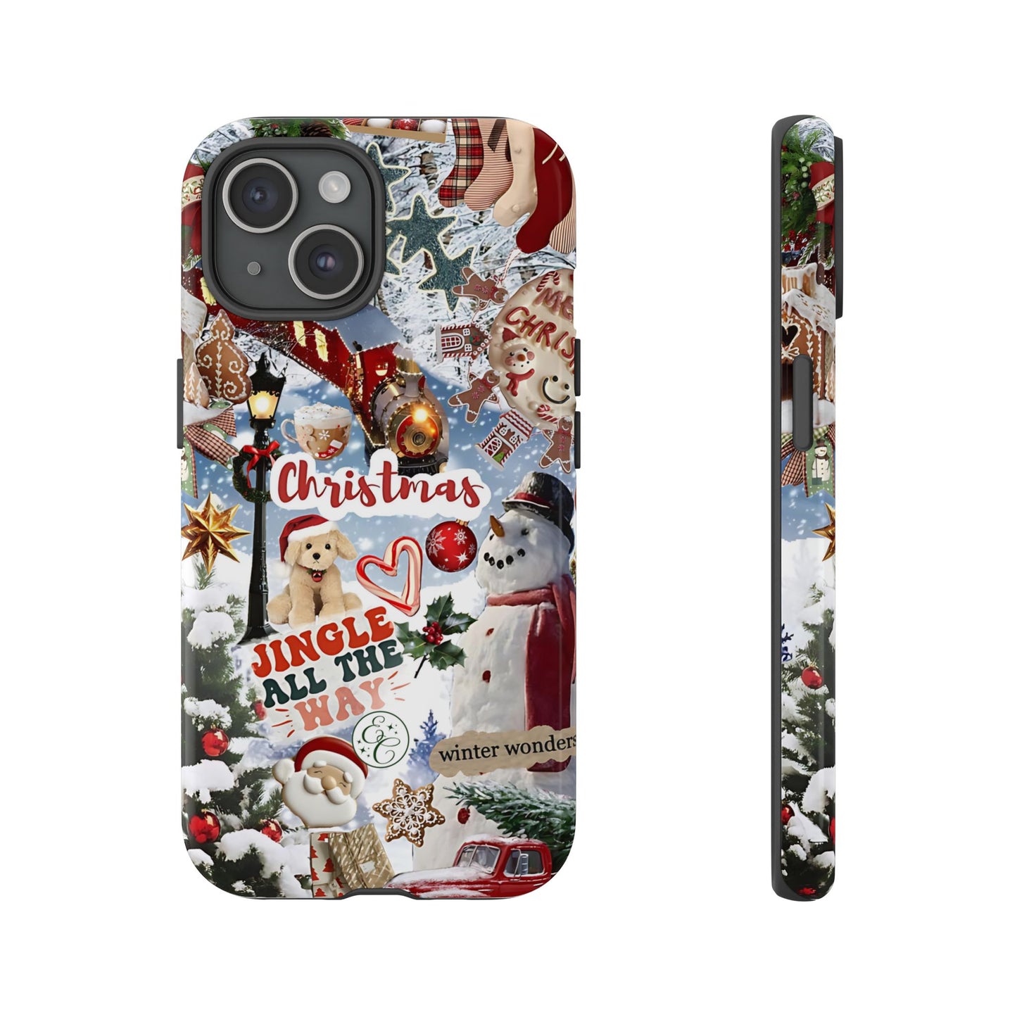 Christmas Holiday Collage Tough Phone Case