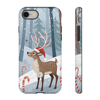 Reindeer in Winter Wonderland Tough Phone Case