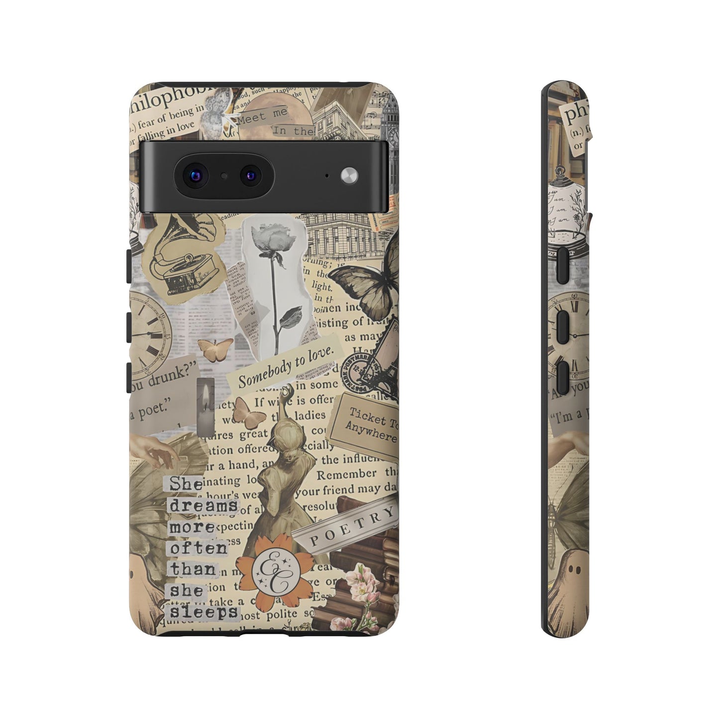 Library Romance Collage Tough Phone Case