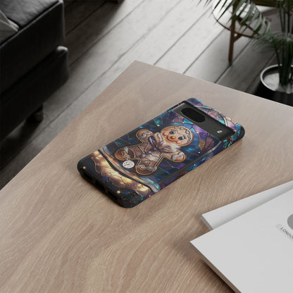 Gingerbread Man Stained Glass Tough Phone Case