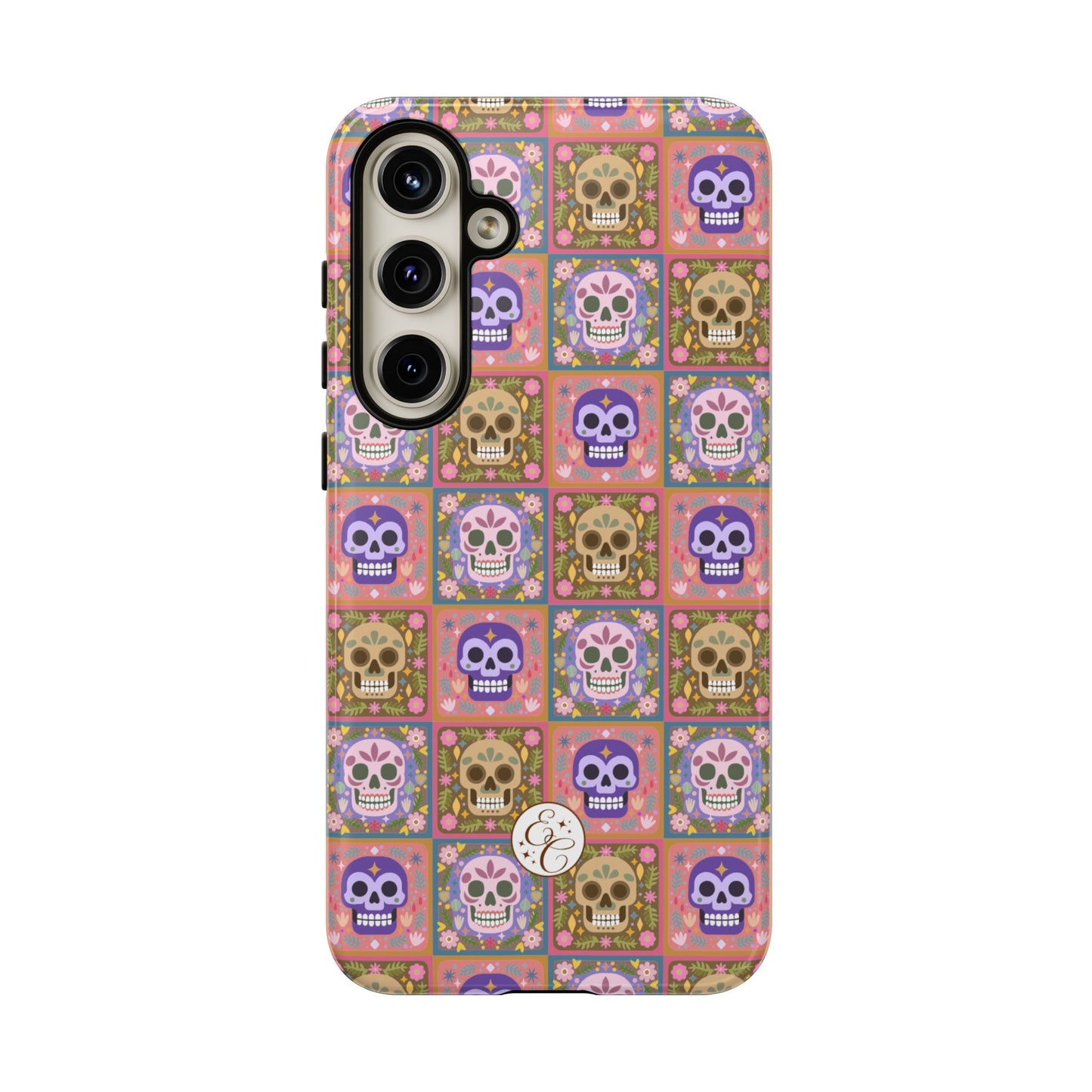 Sugar Skull Pattern Tough Phone Case