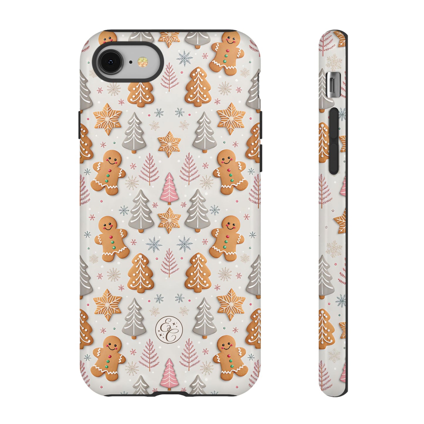 Christmas Gingerbread Man Pattern Tough Phone Case