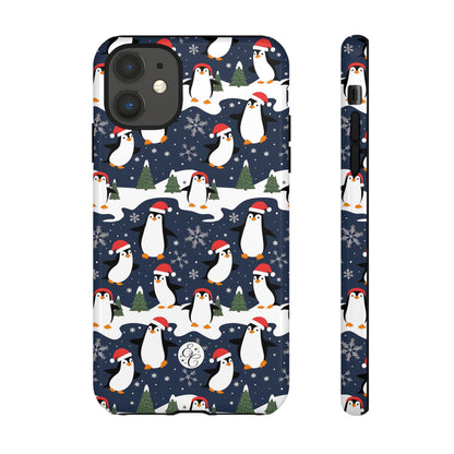 Cute Penguin Christmas Pattern Tough Phone Case