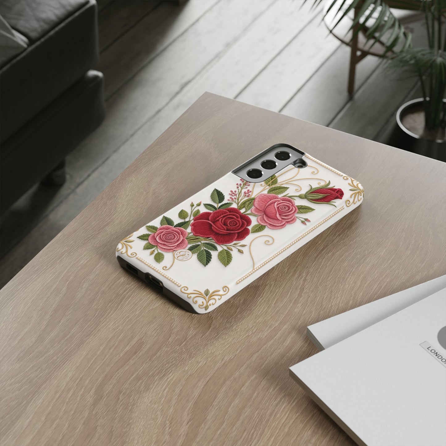 Elegant Rose Garden Tough Phone Case