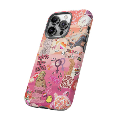 Lesbian Collage Tough Phone Case