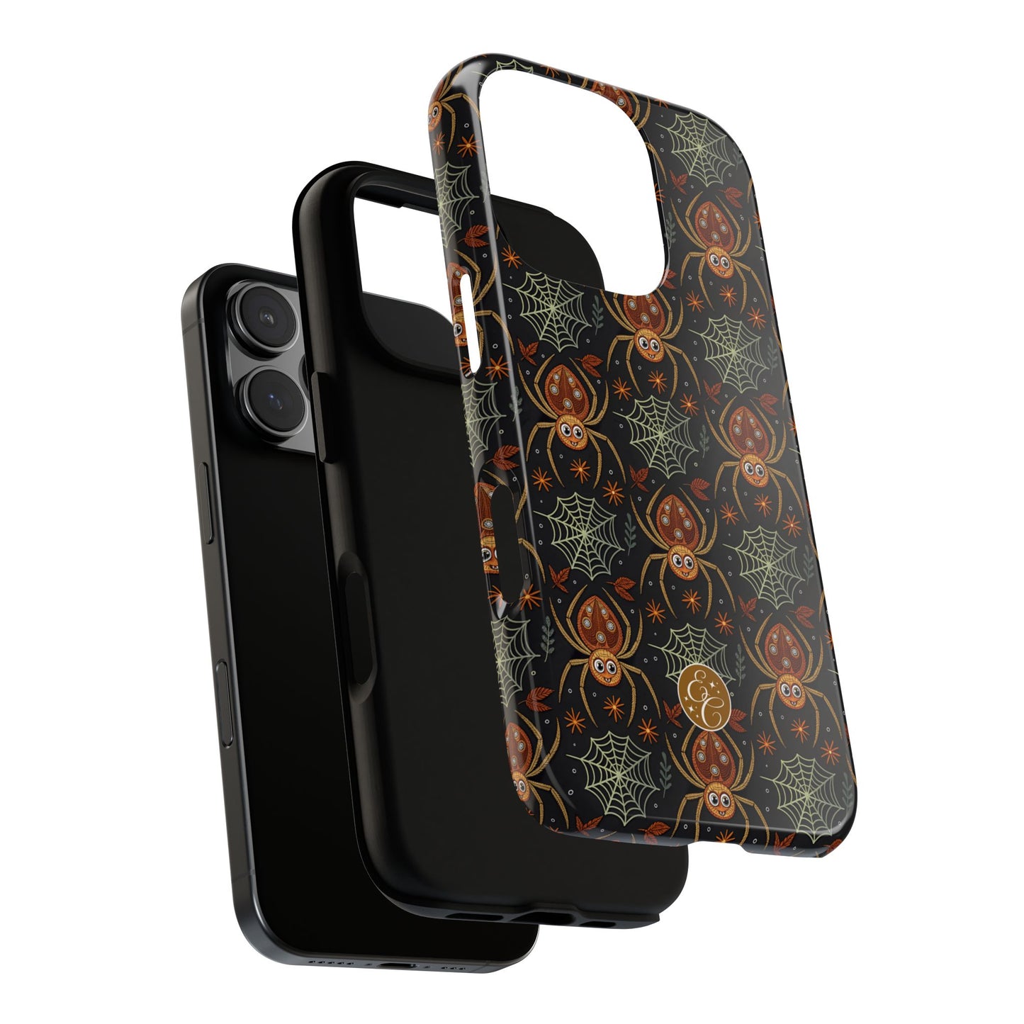 Boho Halloween Spider Pattern Tough Phone Case