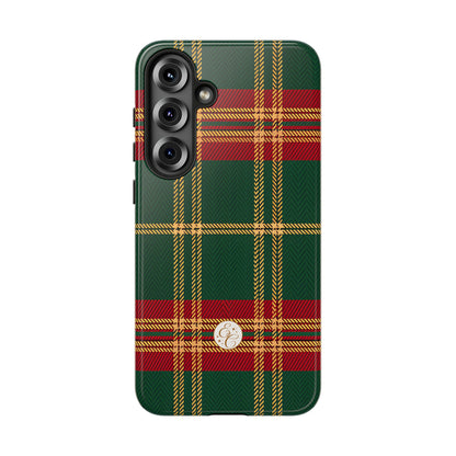 Green Red & Gold Plaid Tough Phone Case