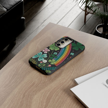 Rainbow & Shamrock Tough Phone Case