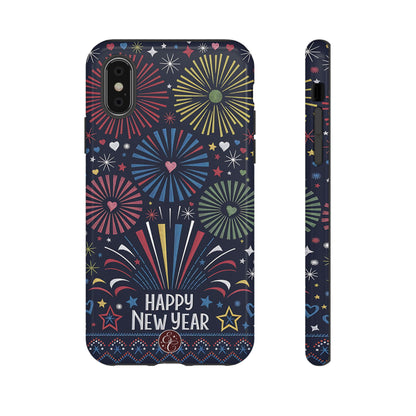 Happy New Year Fireworks Tough Phone Case