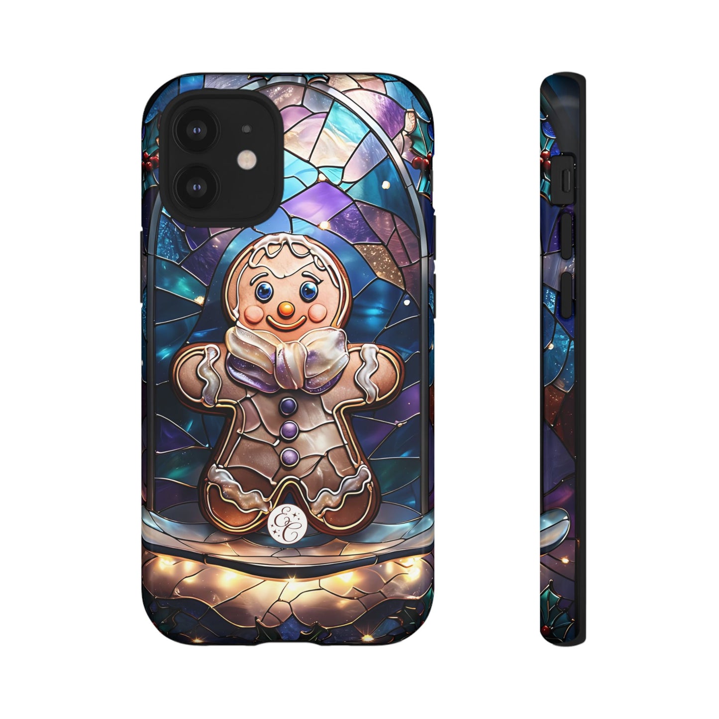 Gingerbread Man Stained Glass Tough Phone Case