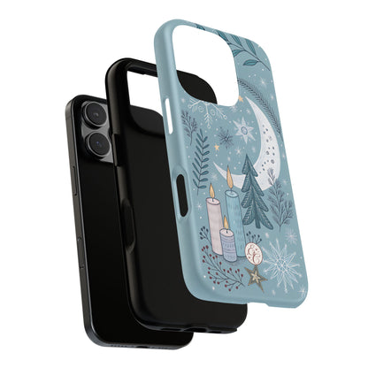 Winter Moon & Candles Tough Phone Case